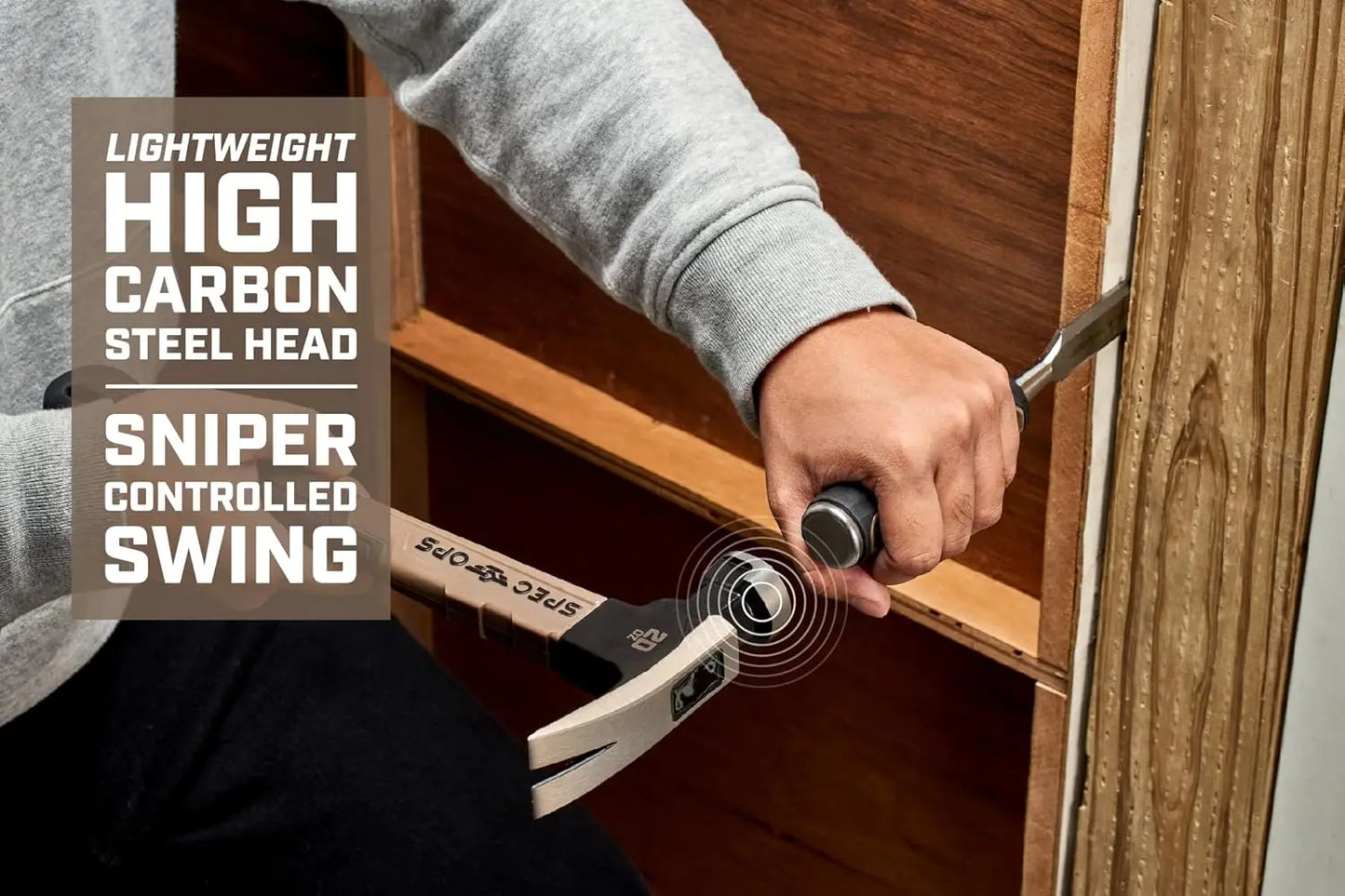 NONEDIY Fiberglass Hammer With Shock Absorbing Grip