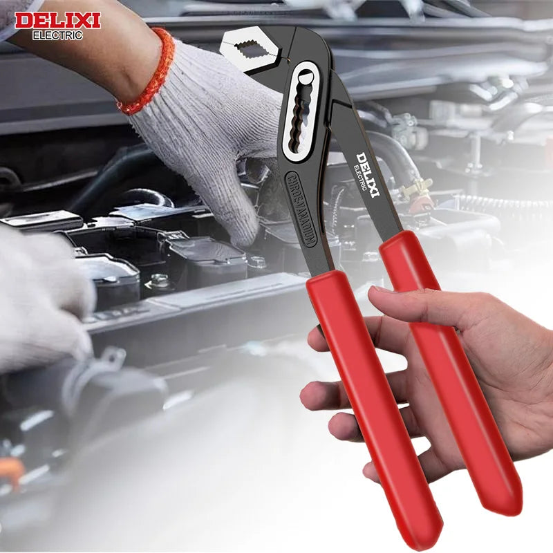 NonediY Delixi Electric Water Pump Pliers Set Adjustable