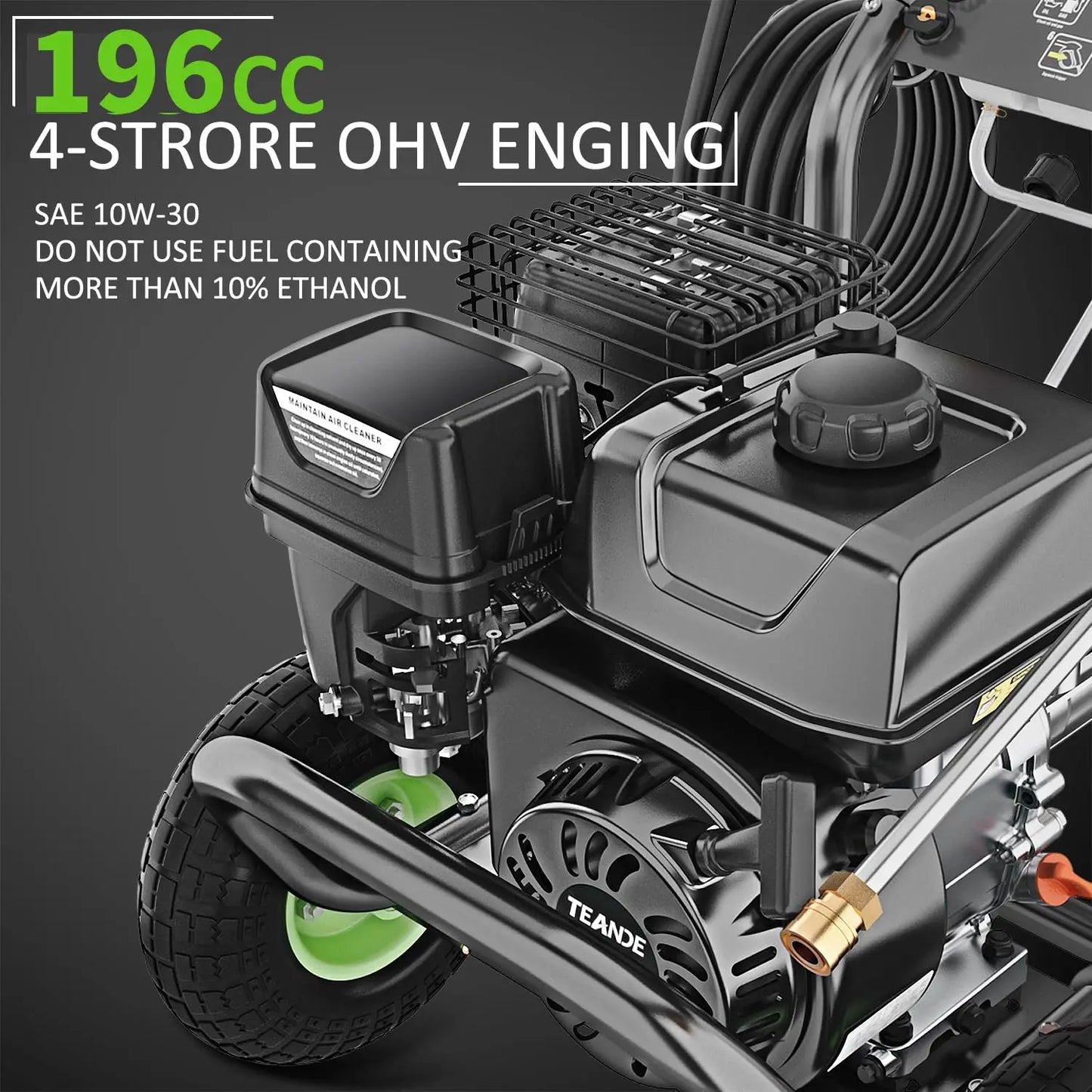 4200 PSI Gas Pressure Washer 4 GPM Commercial High Pressure