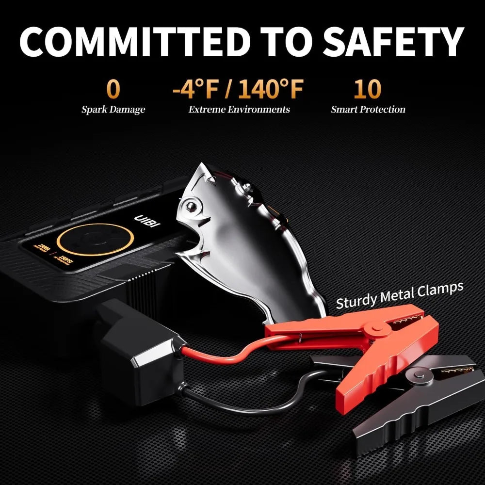 4 In 1 Car Jump Starter With Air Compressor PowerBank