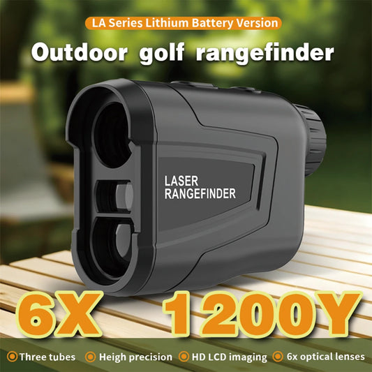 BOAYAL 6X Golf Laser Rangefinder 1200M Slope Flag Lock Type-C Rechargeable