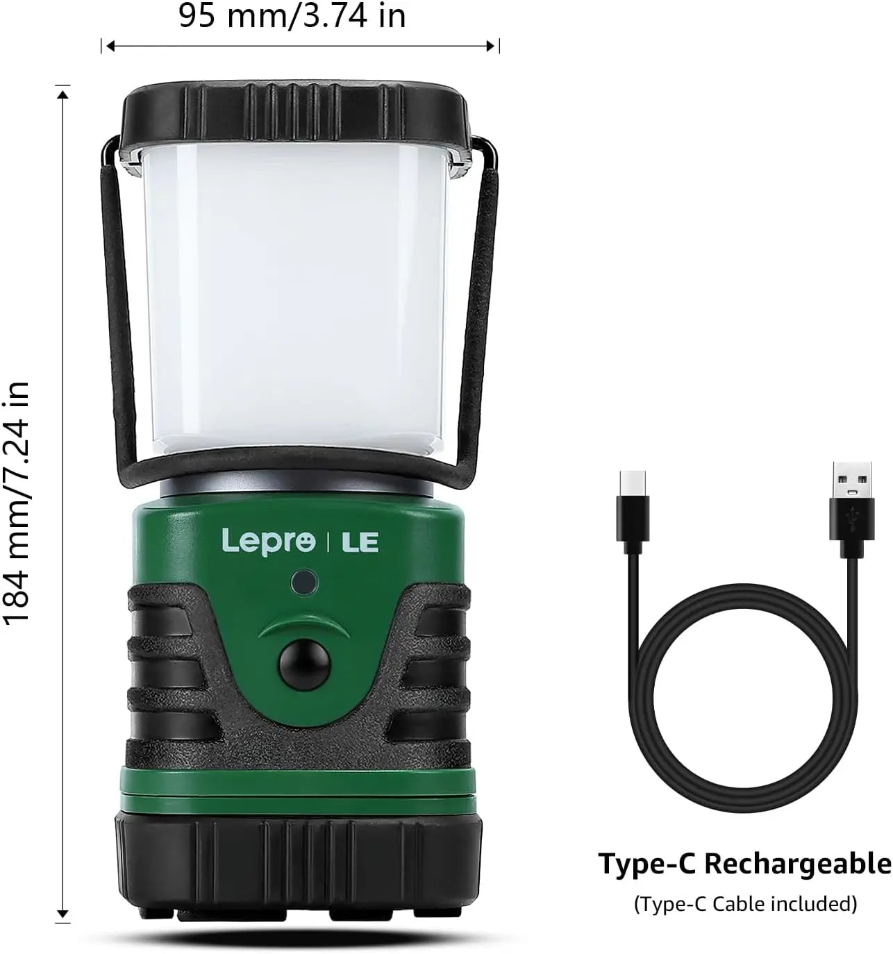 Rechargeable 1000LM LED Camping Lantern With 4400mAh Power Bank