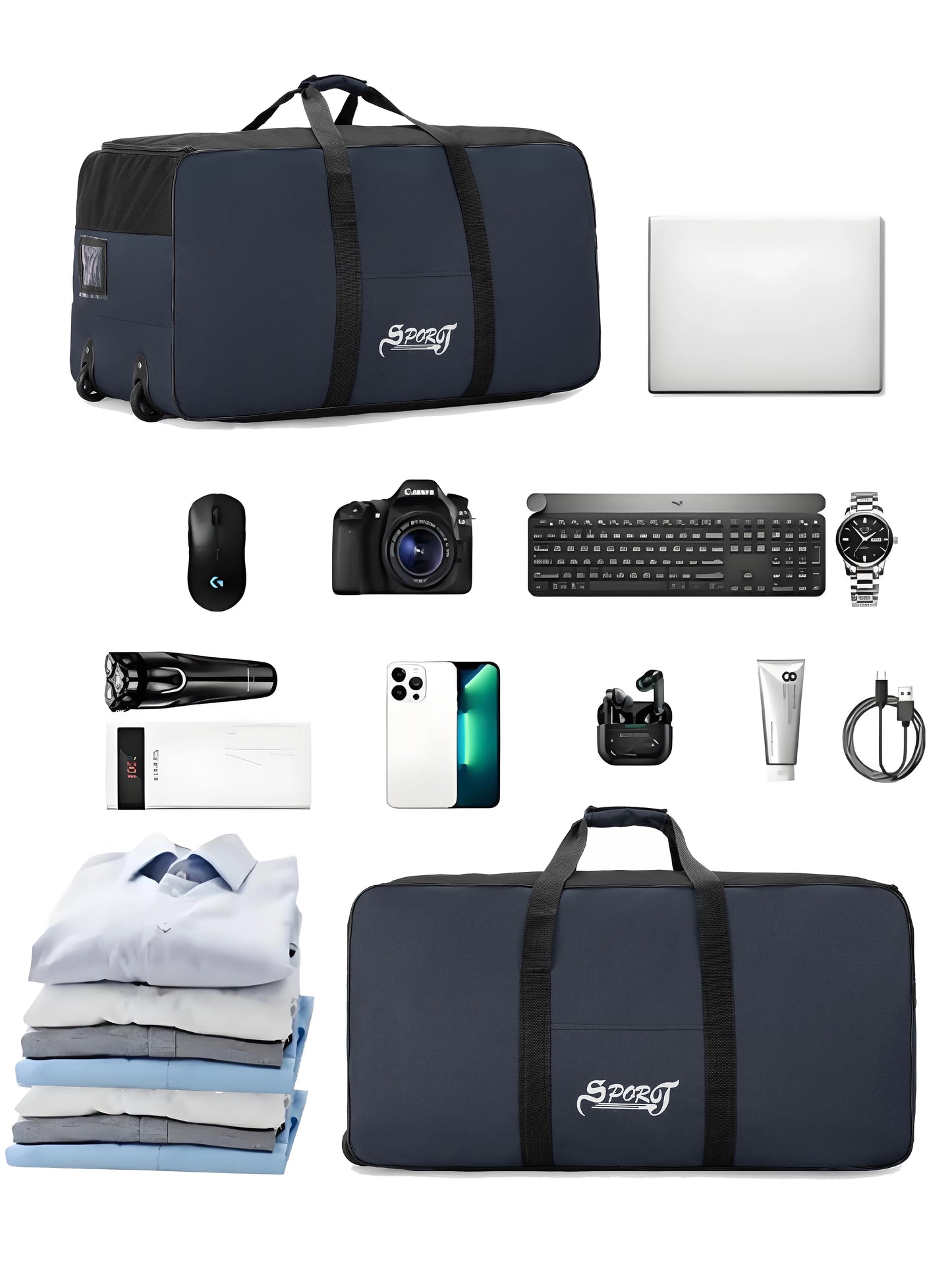 Myco Outdoor Travel Storage Box With Wheels For Camping Gear
