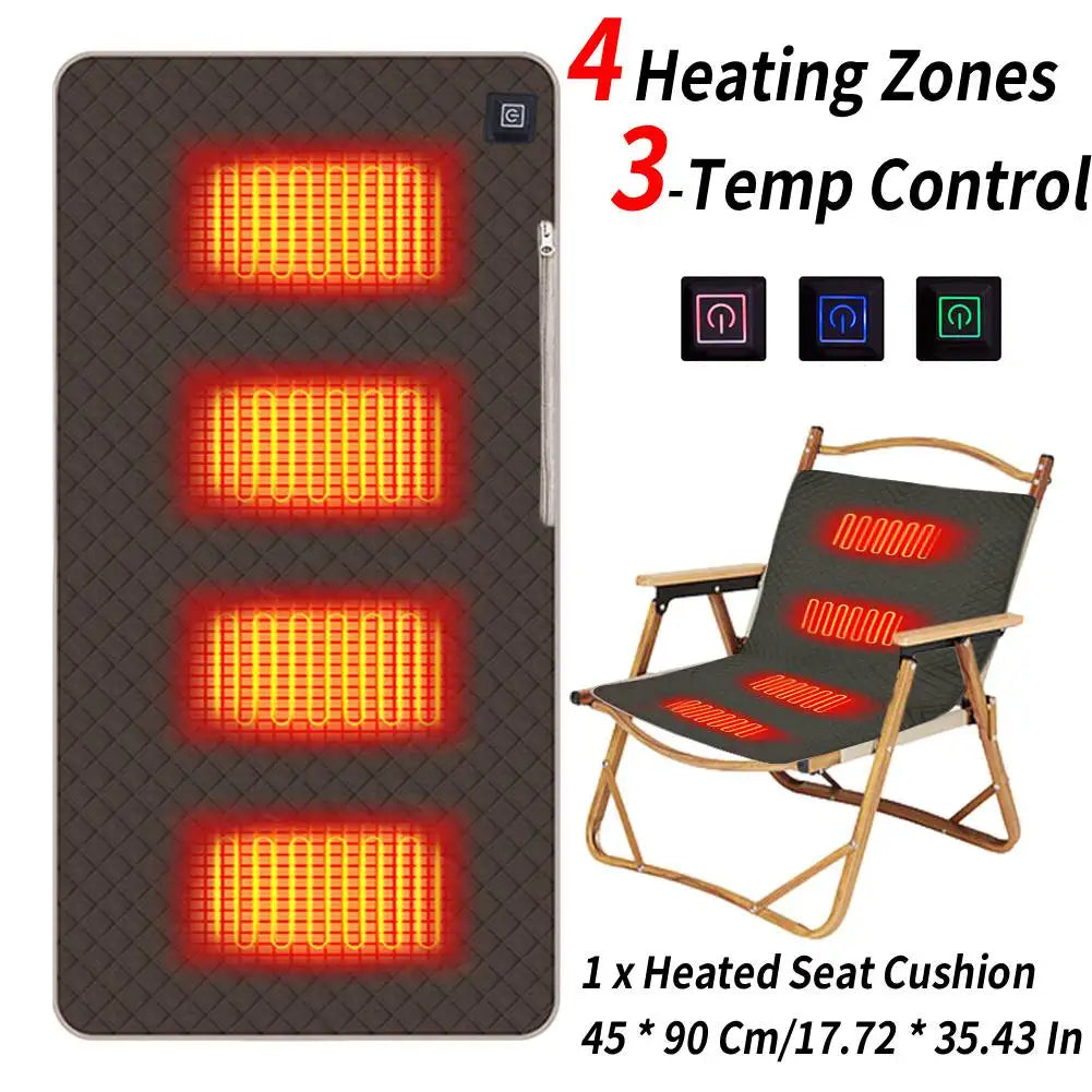 Winter Camping Electric Heating Sleeping Pad Three USB Temperature Settings