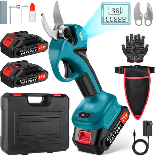 Cordless Electric Pruning Shears With LCD Display And SK5 Blade