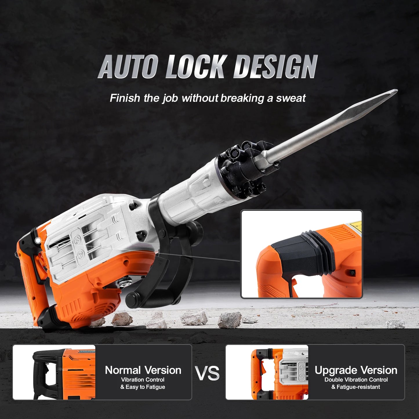 Succebuy Demolition Jack Hammer 1500W 2200W 3500W Heavy Duty