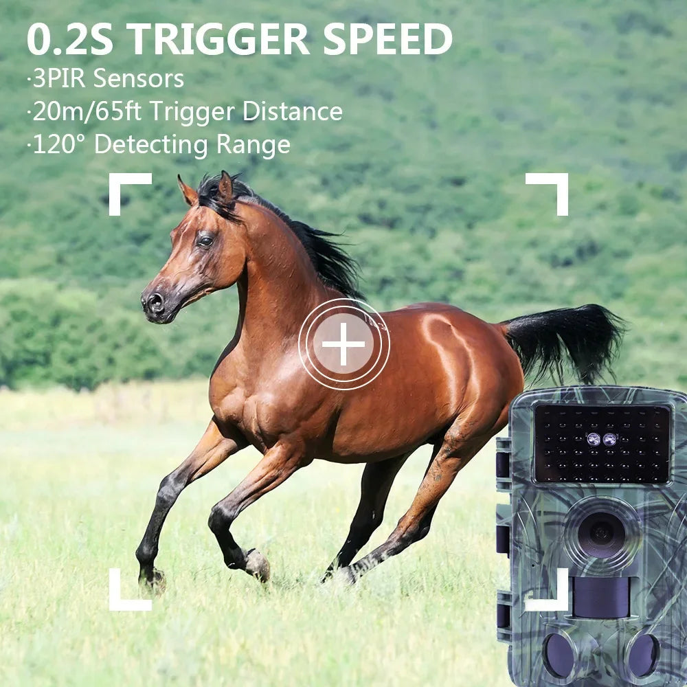 LEEDOAR Outdoor Wireless Trail Camera 4K WiFi Night Vision Hunting