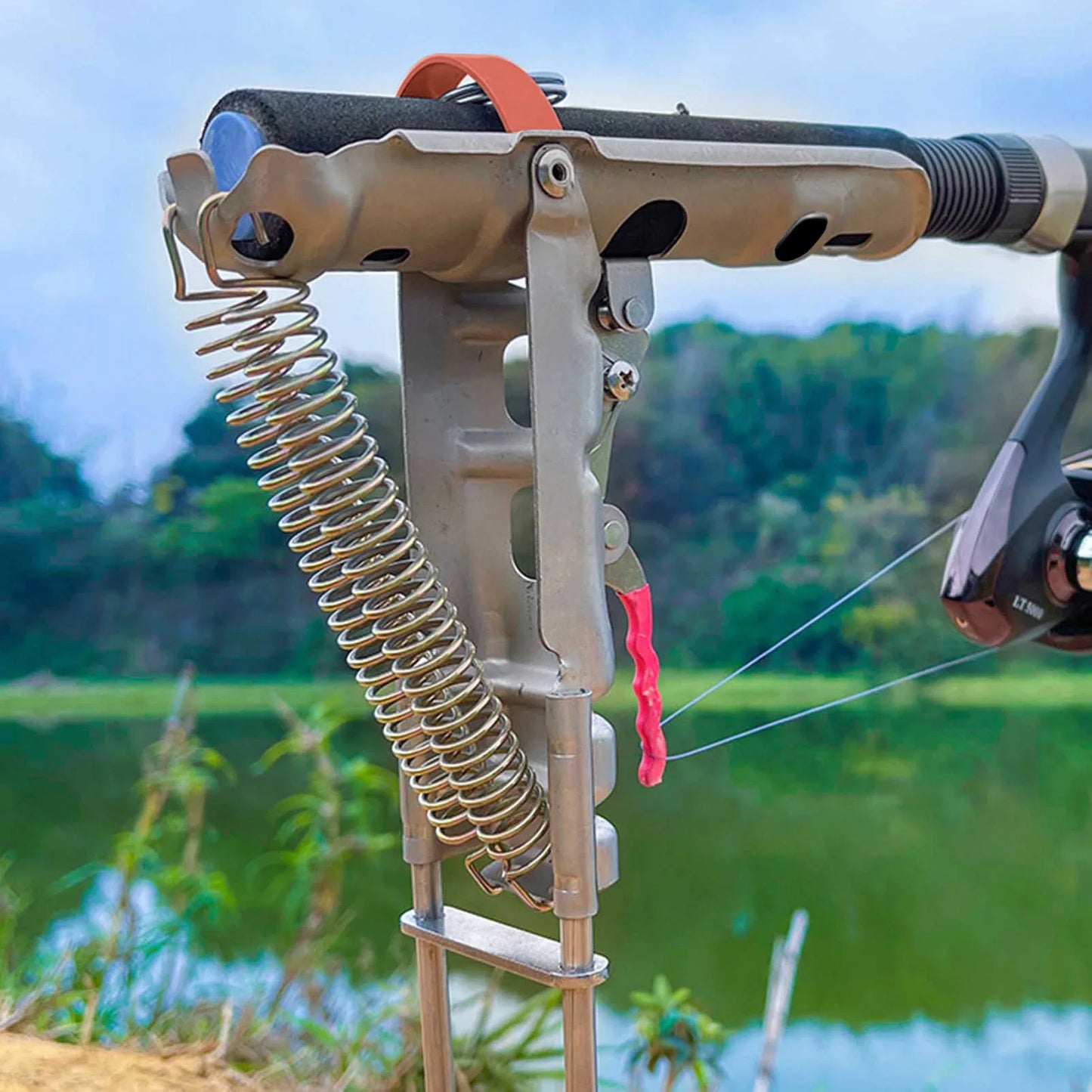 Automatic Fishing Rod Bracket Holder Stainless Steel Pole Stand