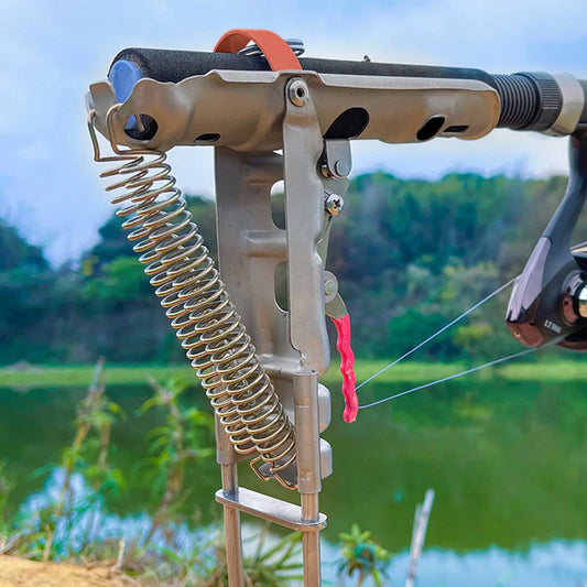 Automatic Fishing Rod Bracket Holder Stainless Steel Pole Stand
