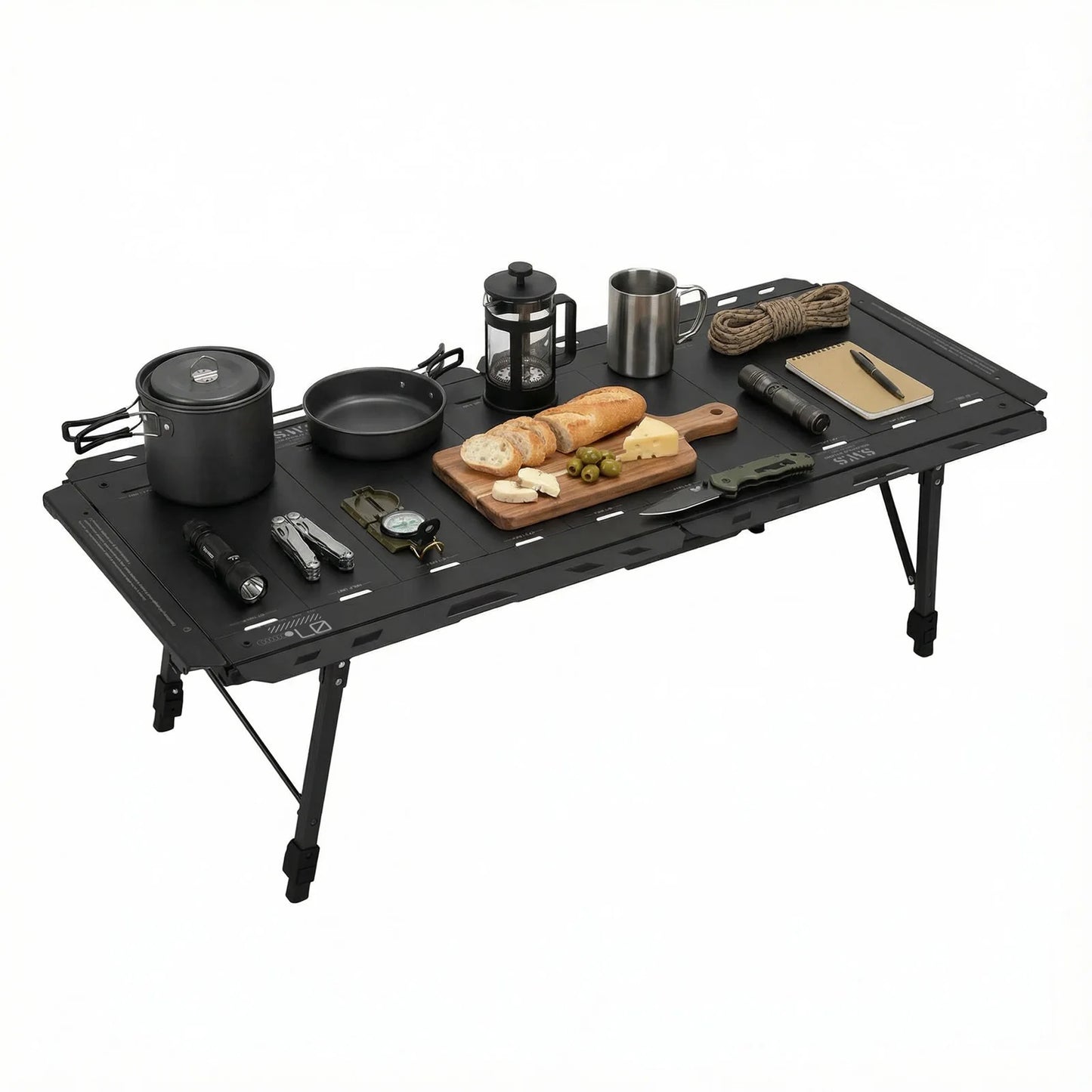 Foldable Camping Table 120kg Load Capacity Carry Bag