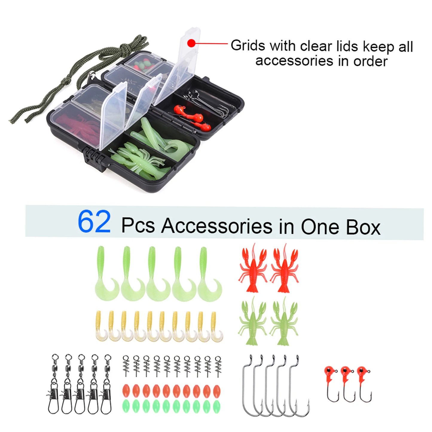 Telescopic Fishing Rod And Spinning Reel Combo Kit With Lures Storage Bag