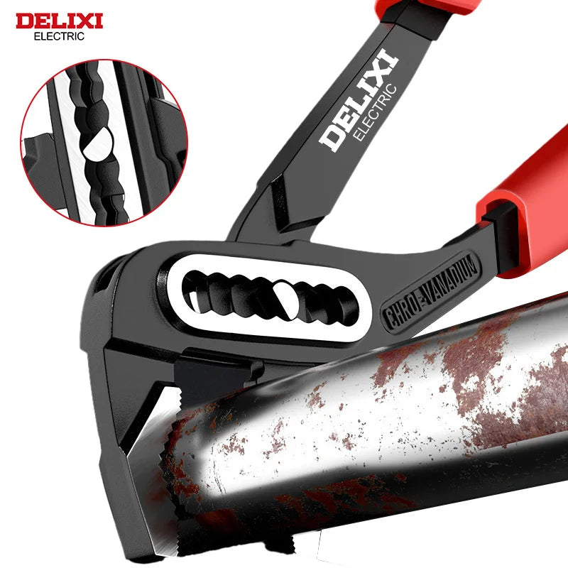 NonediY Delixi Electric Water Pump Pliers Set Adjustable