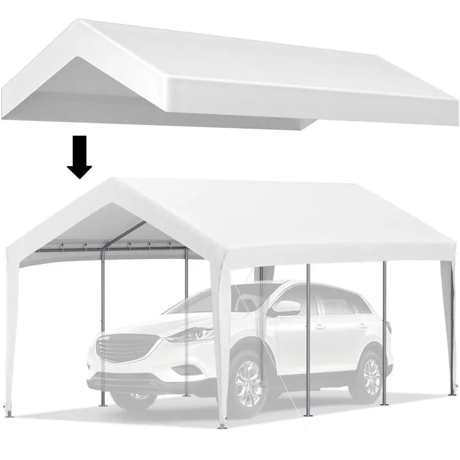 Carport Replacement Canopy Cover Ripstop Triple Layer Ultraviolet Resistant