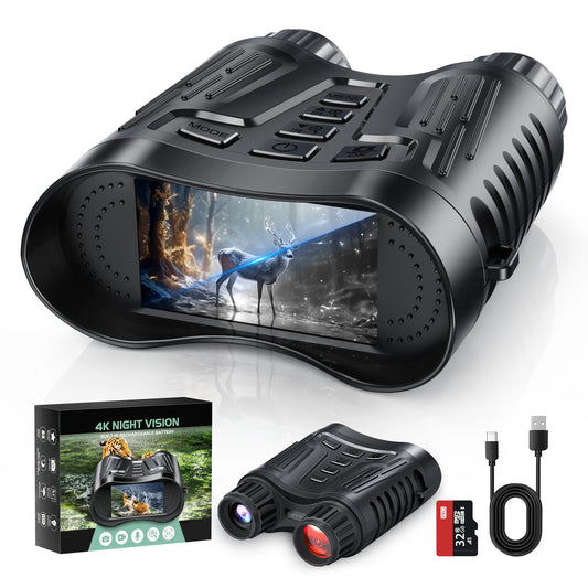 Letcmoi Rechargeable Night Vision Binoculars 8x Digital Zoom