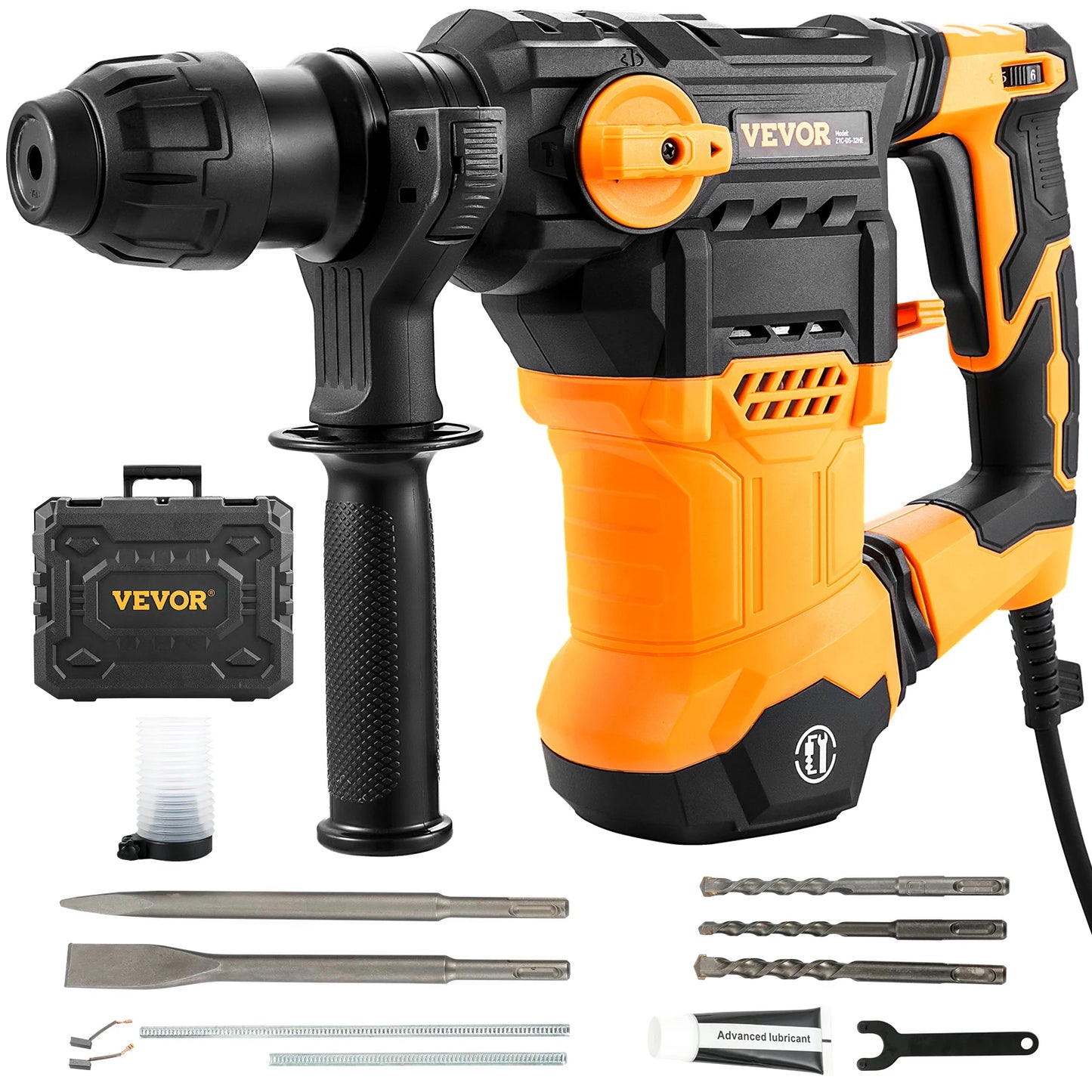 Rotary Hammer Drill 1500W SDS Plus Corded Demolition Jackhammer