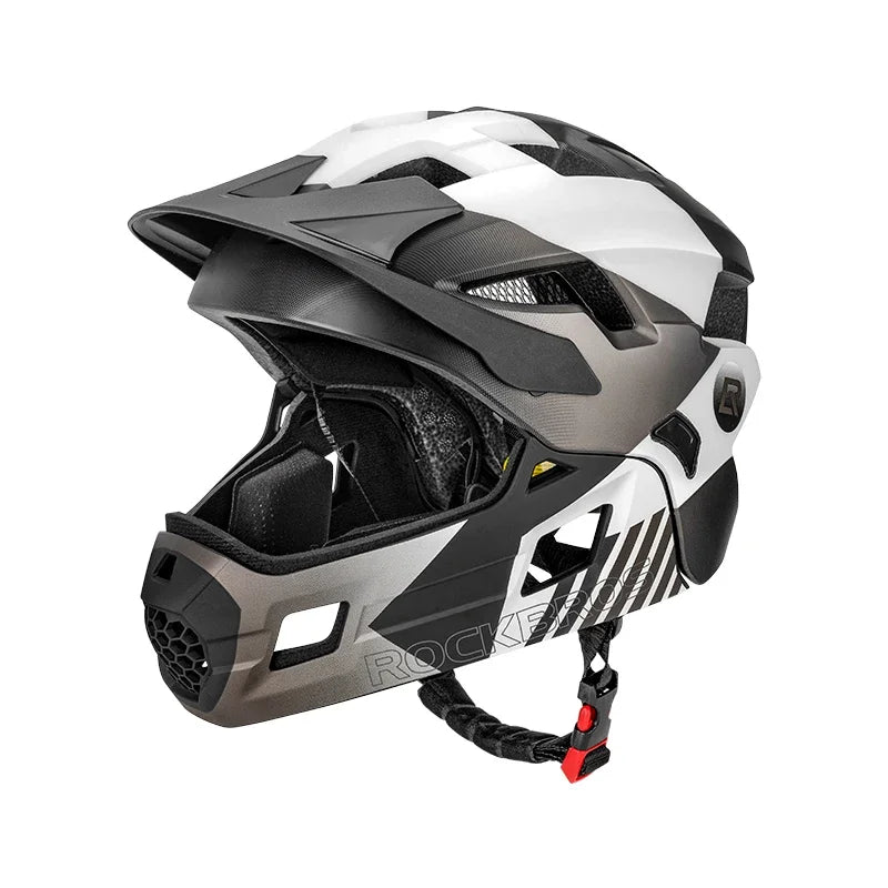 ROCKBROS Kids Full Face Helmet for MTB Road Cycling Safety