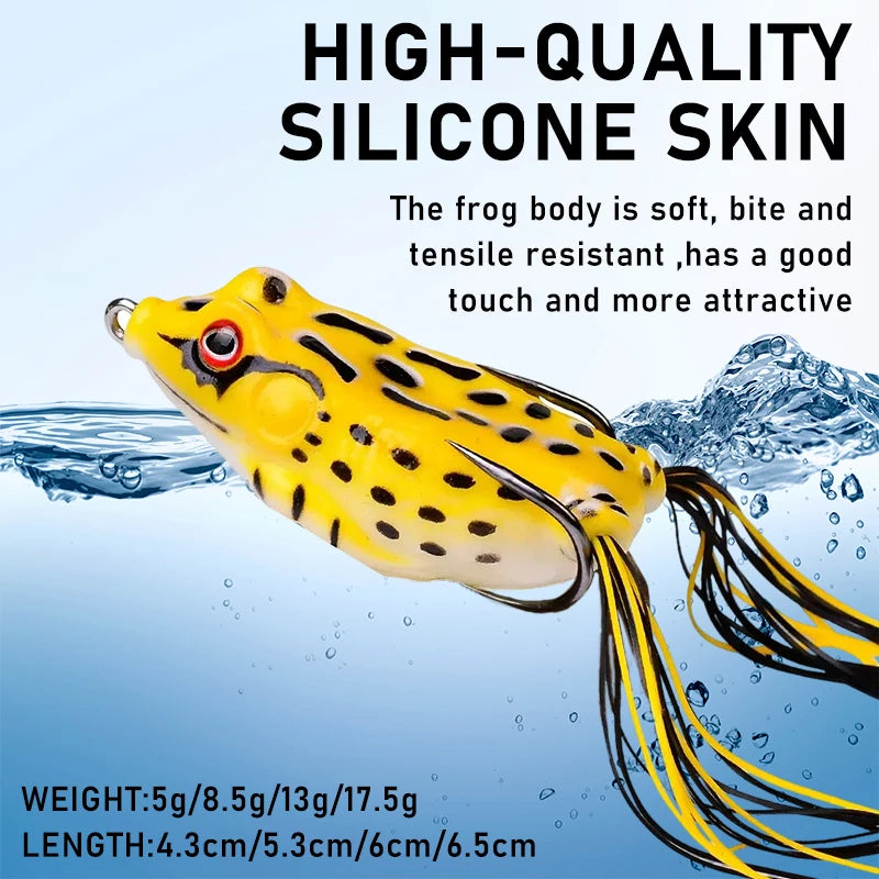 10pcs Frog Shape Soft Tube Lure With Hooks Saltwater Fishing