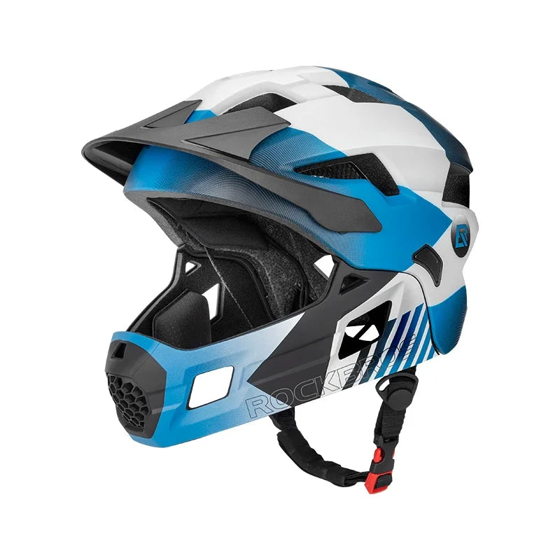 ROCKBROS Kids Full Face Helmet for MTB Road Cycling Safety