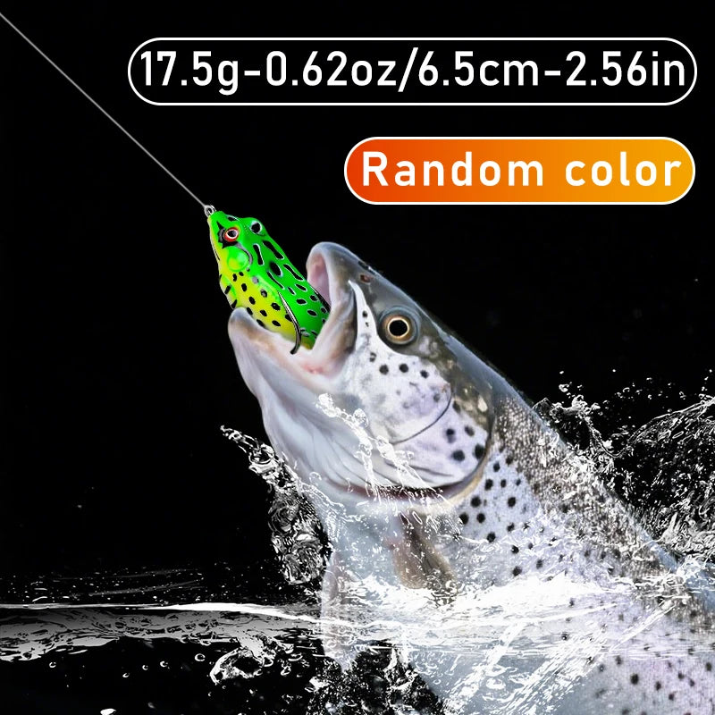10pcs Frog Shape Soft Tube Lure With Hooks Saltwater Fishing