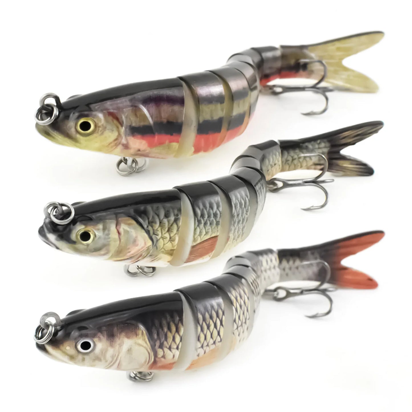 Jointed Swimbait Lure Set 3 Pieces For Bass Trout Saltwater