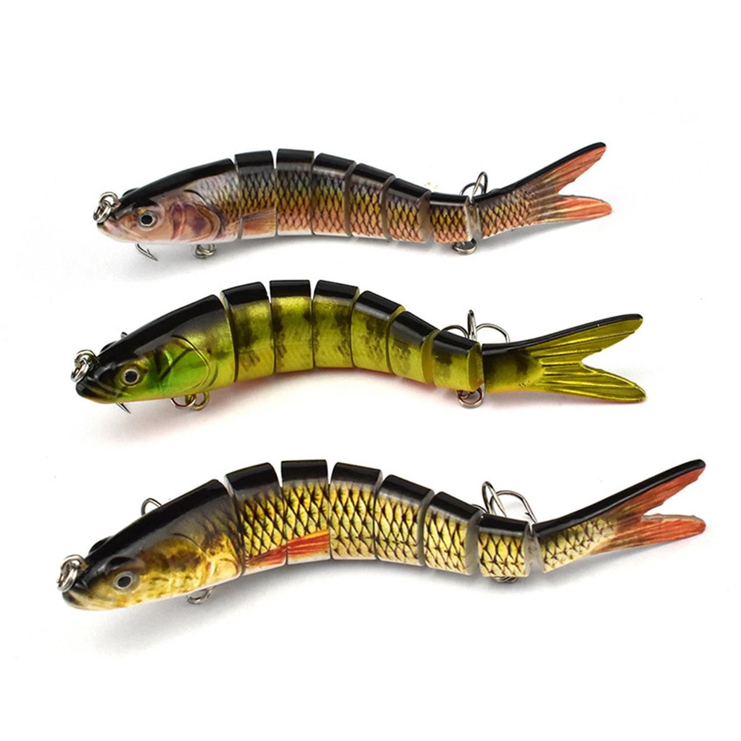 Jointed Swimbait Lure Set 3 Pieces For Bass Trout Saltwater
