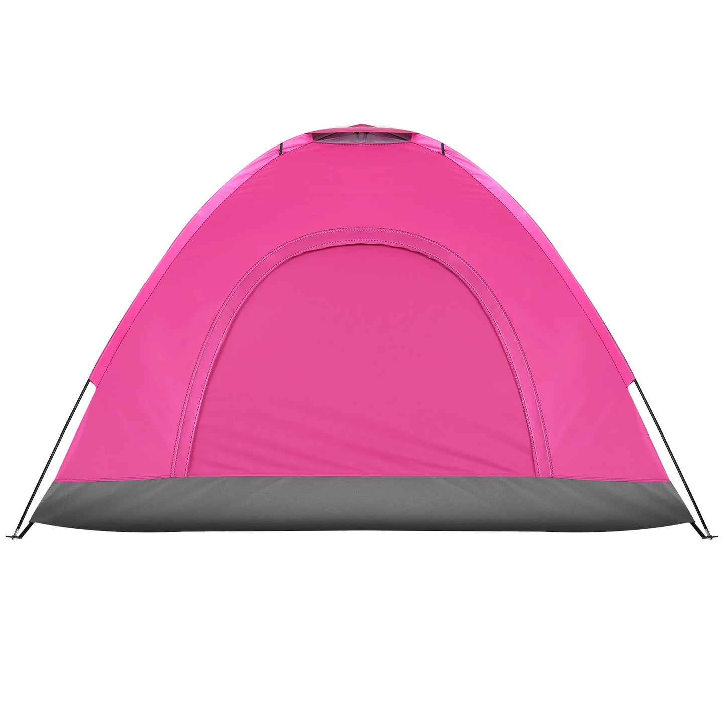 Waterproof Camping Dome Tent 180T Polyester Fiberglass Poles
