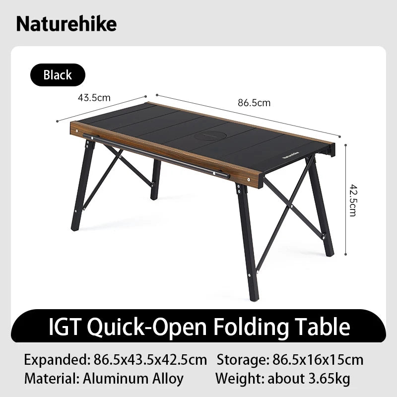 Naturehike IGT Table Folding Aluminum Alloy Portable BBQ Grill Table