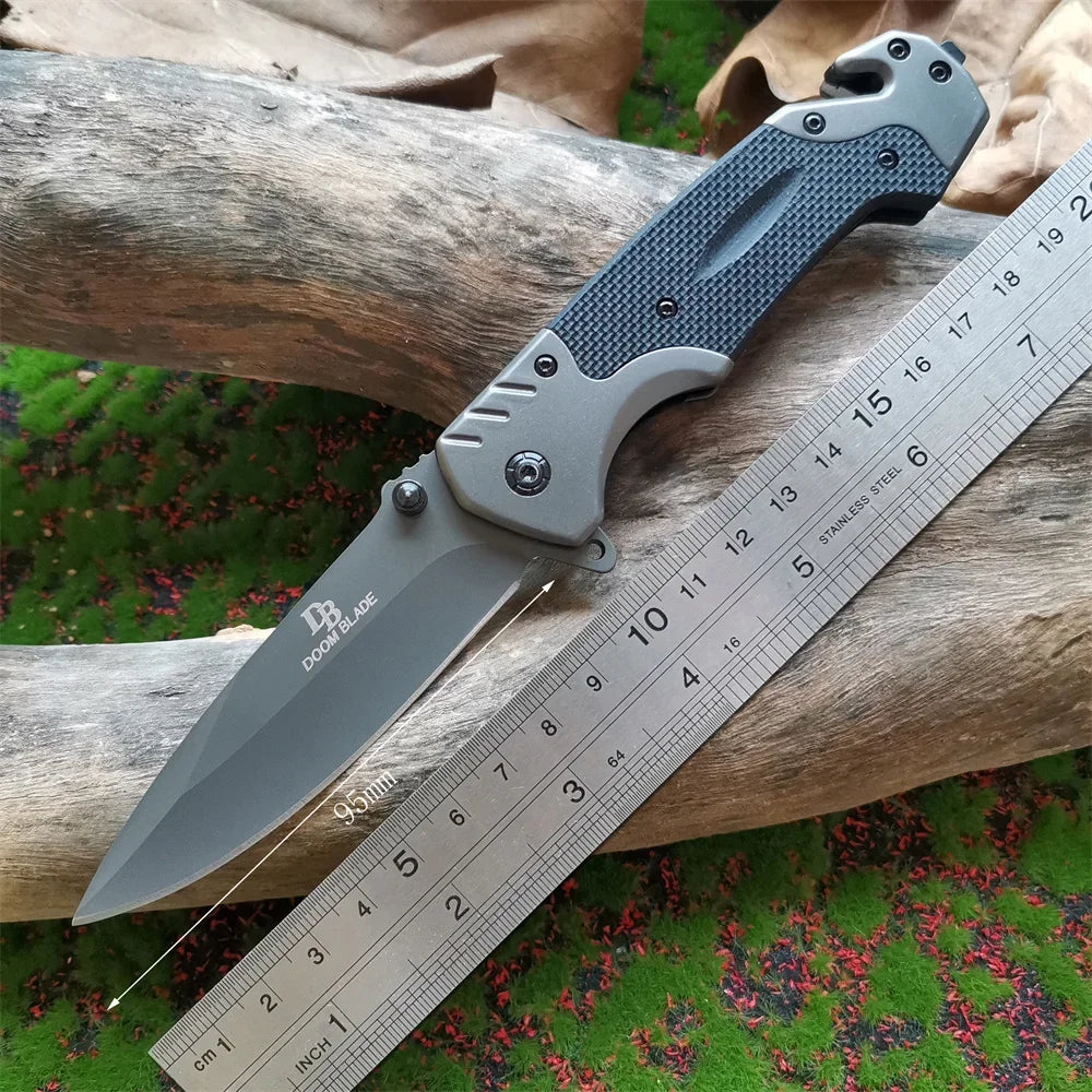 Doom Blade 9Cr18MoV Folding Knife With G10 Handle Tactical