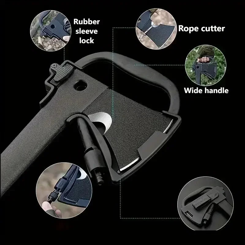 Doom Blade Camping Hand Axe Hatchet With Serrated Saw