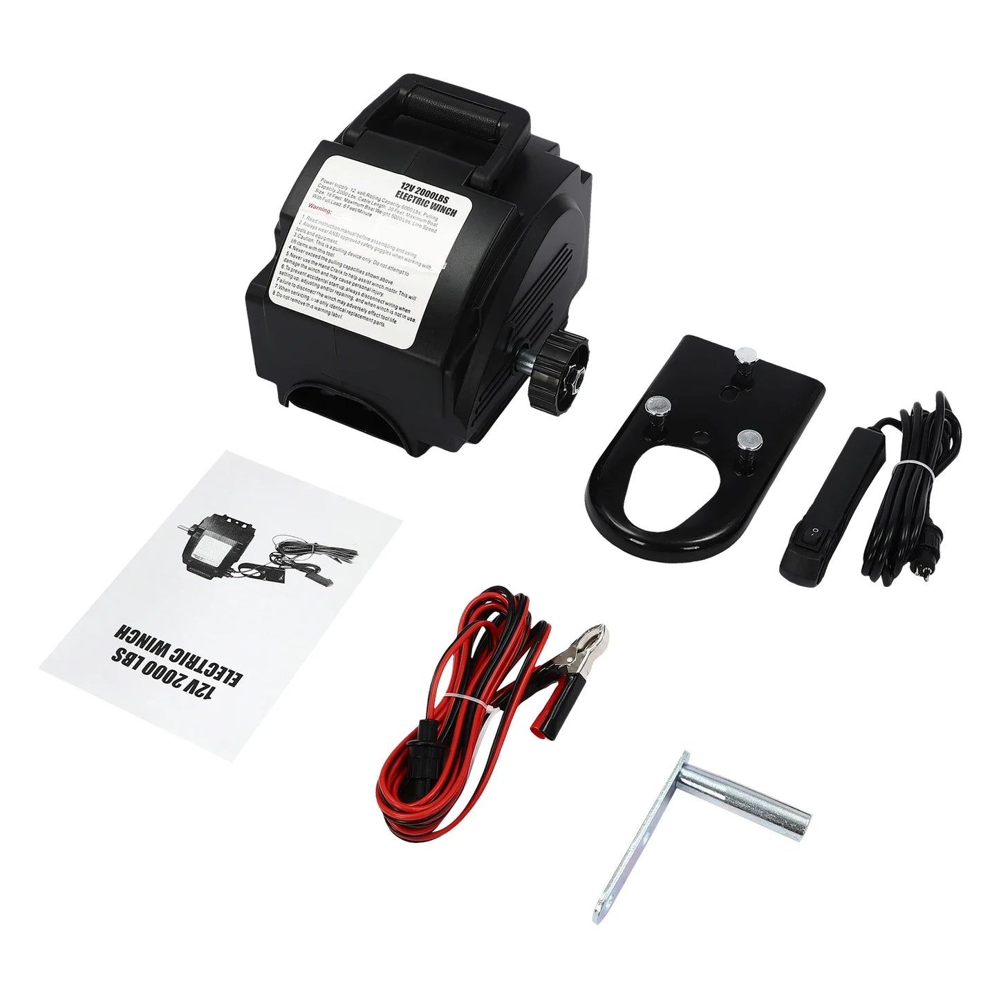 12V DC Electric Winch With Remote Control And Boat Rope