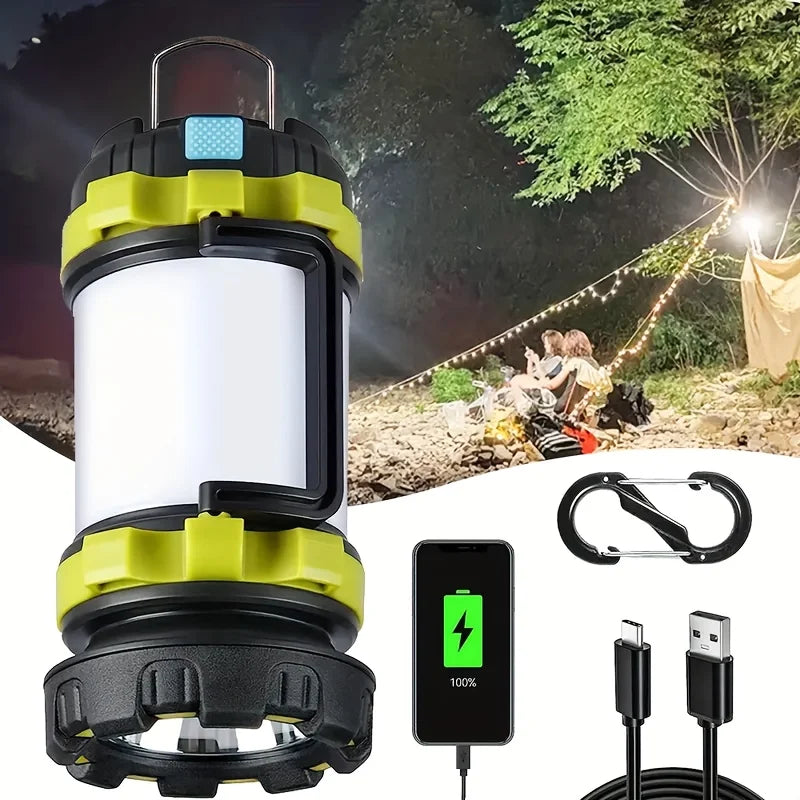 Rechargeable LED Camping Lantern 1000LM With 6 Modes And 4000mAh