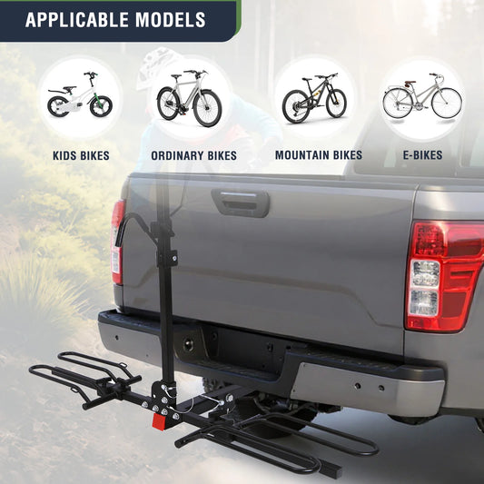 Trailer Hitch Bike Rack Anti Wobble Tilting Carrier 1.25 Receiver