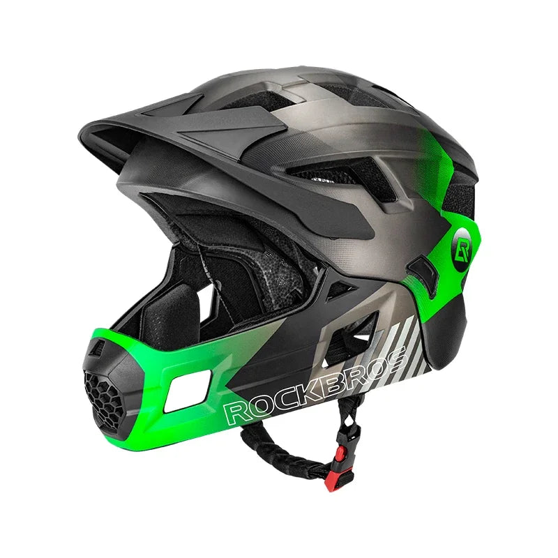ROCKBROS Kids Full Face Helmet for MTB Road Cycling Safety