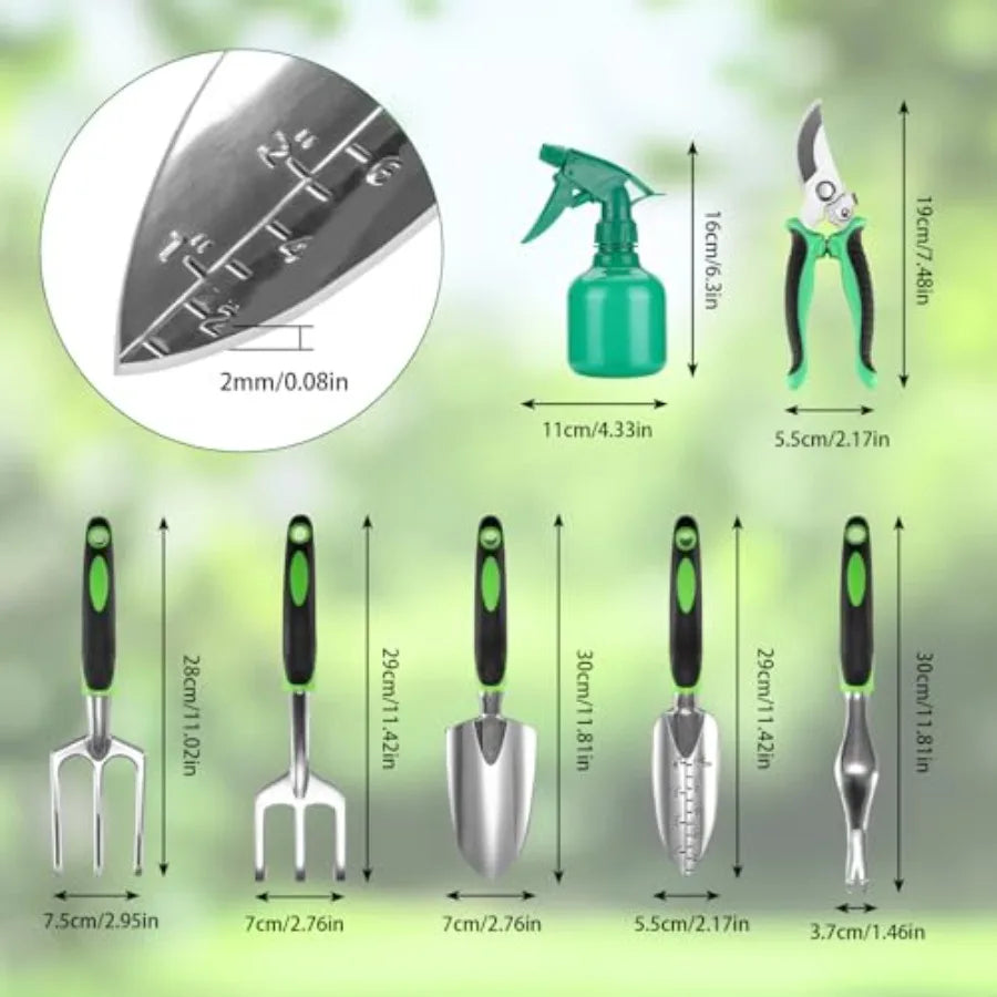 13 Piece Heavy Duty Gardening Tools Set With Ergonomic Handles