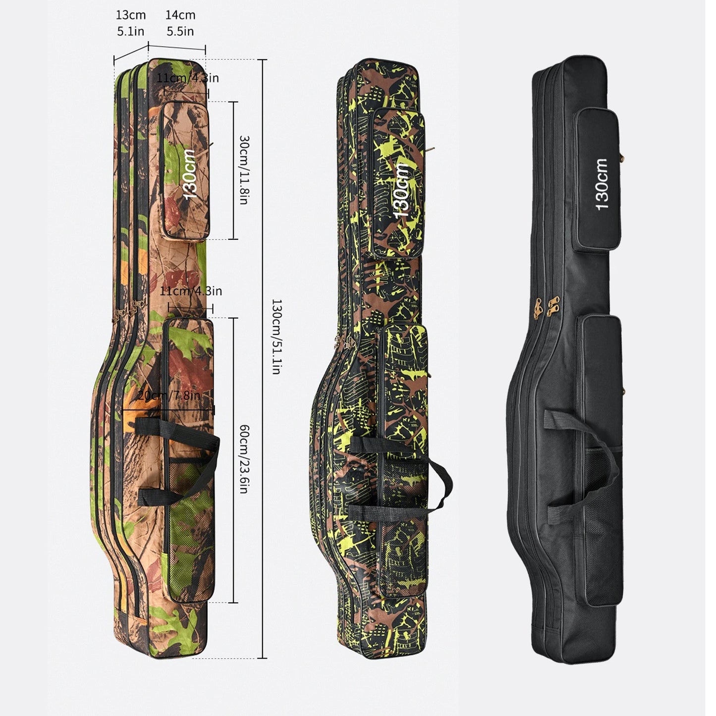 Waterproof Fishing Pole Storage Bag for Tackle and Reels