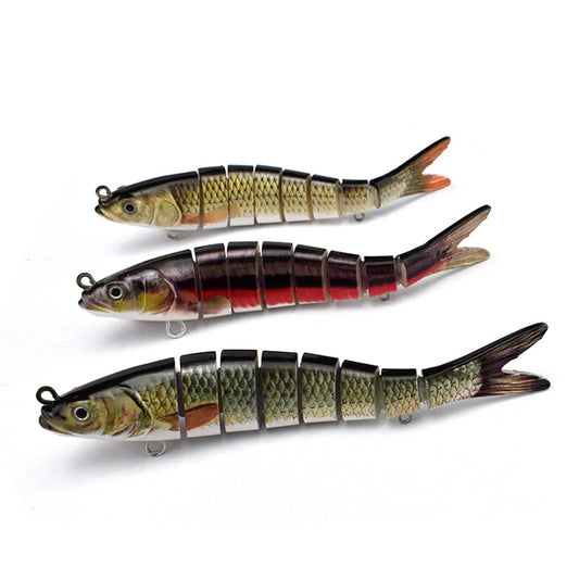 Jointed Swimbait Lure Set 3 Pieces For Bass Trout Saltwater