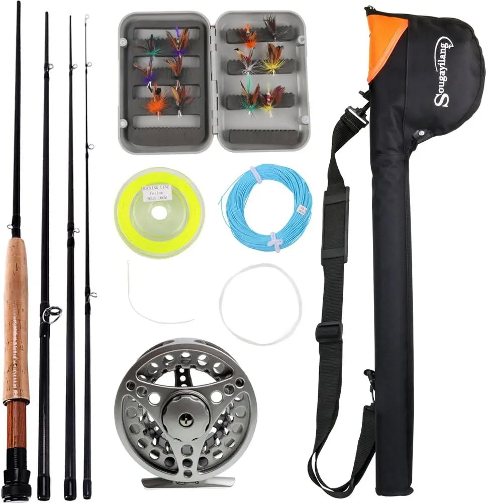 Complete Fly Fishing Rod And Reel Combo Kit