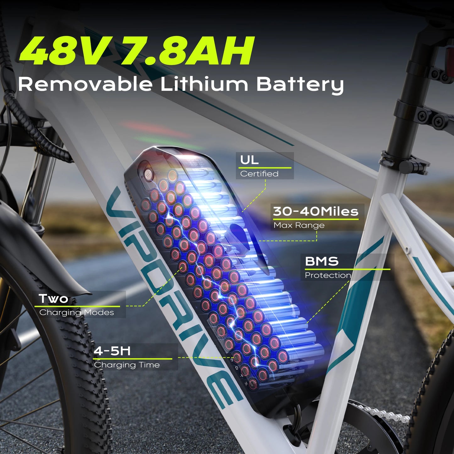 VIPDRIVE Rover 1.1 Electric Mountain Bike 750W Peak Power