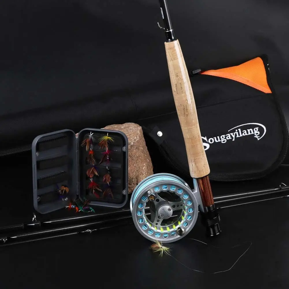 Complete Fly Fishing Rod And Reel Combo Kit