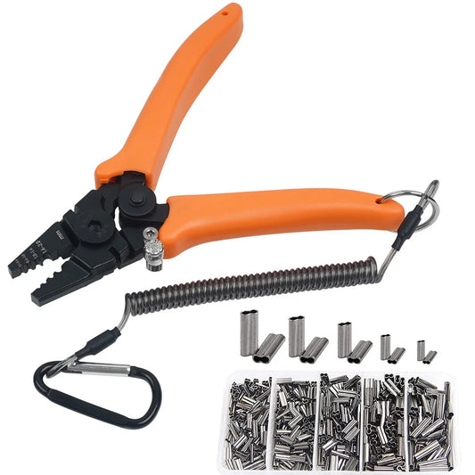 JSHANMEI Crimping Pliers Kit for Fishing Steel Wire Cutting