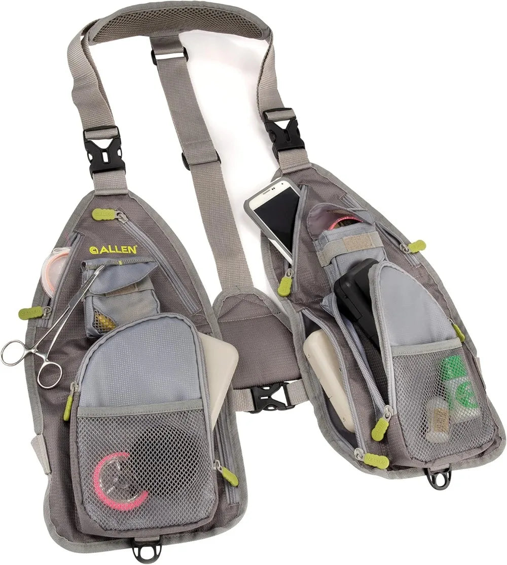 Ultra Light Fishing Strap Pack 14 Pockets 4 Tackle Boxes