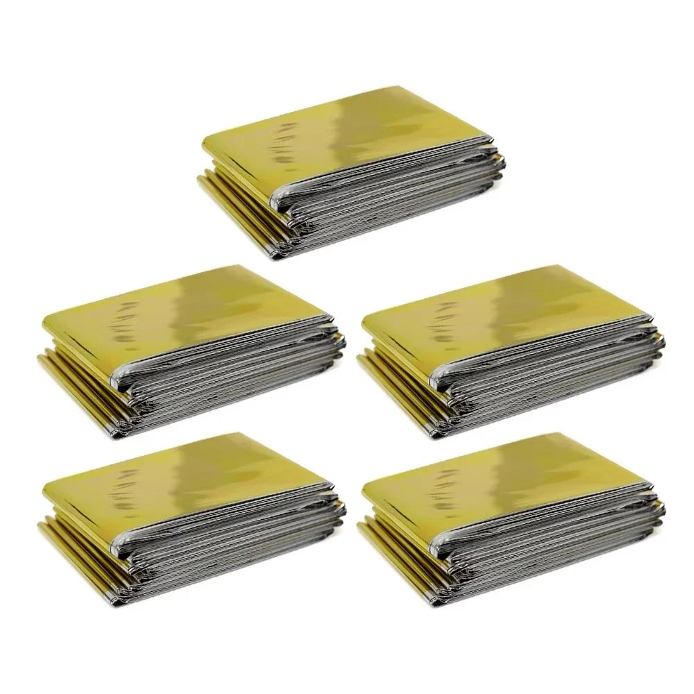 Emergency Thermal Blanket Folding Waterproof Windproof Survival First Aid