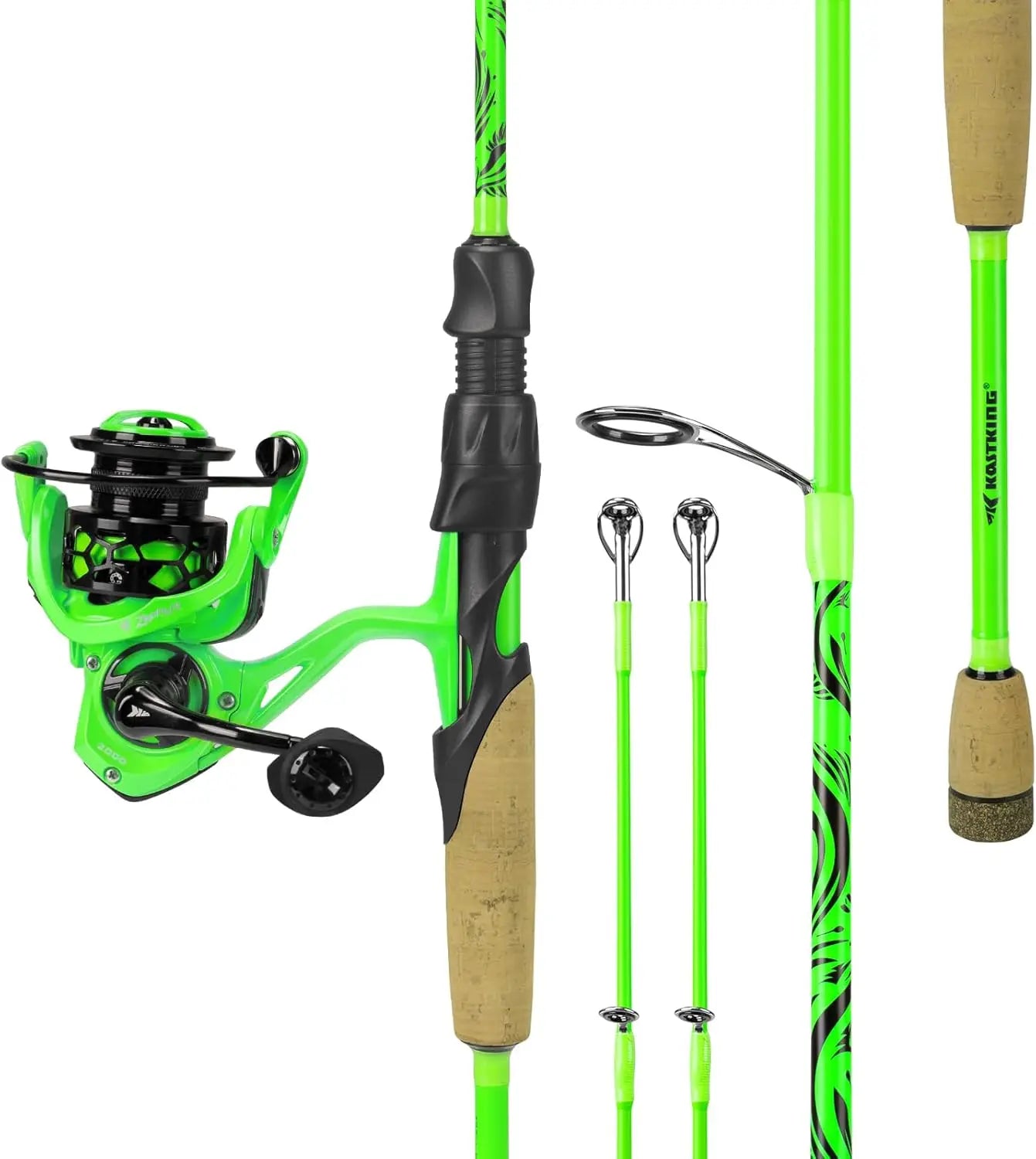 Versatile IM6 Graphite Fishing Rod And Reel Combo KastFlex Tech