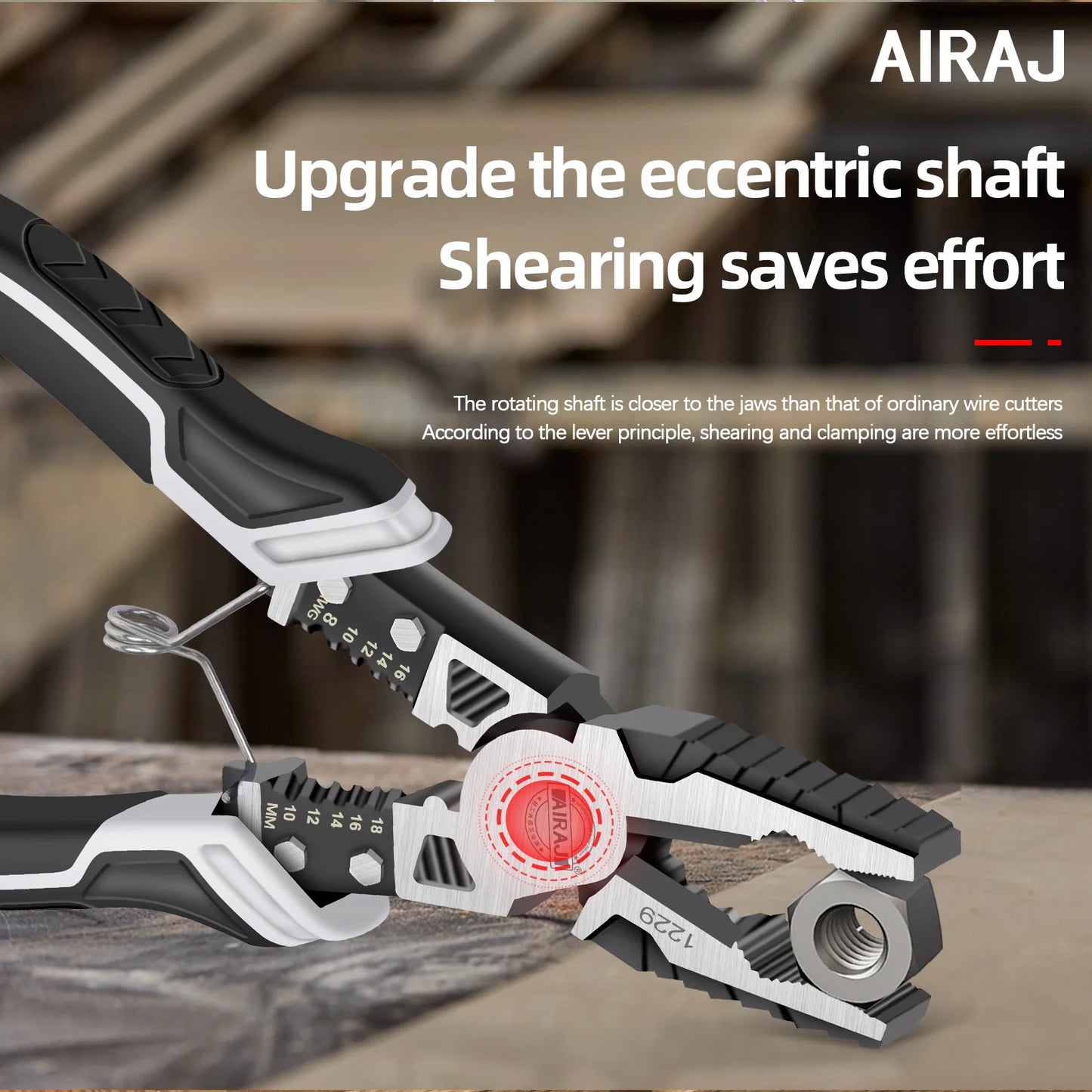 AIRAJDIY Heavy Duty Angled Pointed Wire Wrenches Set