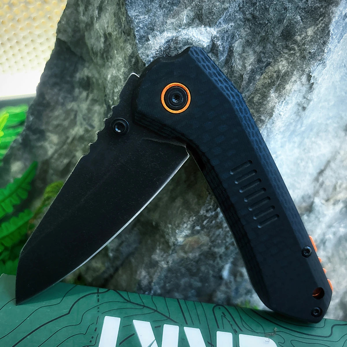 EDC Folding Pocket Knife With G10 Handle For Survival