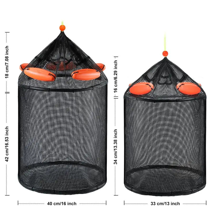 Foldable Floating Fishing Basket for Live Fish Heavy Duty