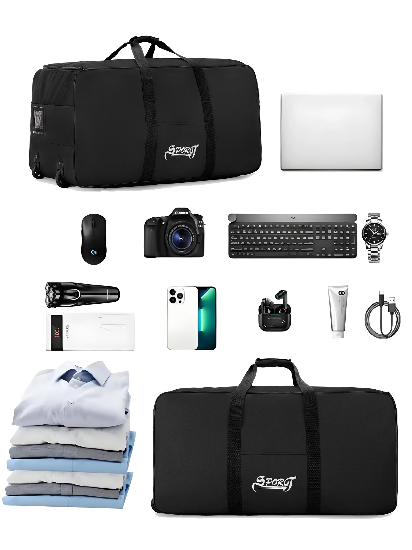 Myco Outdoor Travel Storage Box With Wheels For Camping Gear
