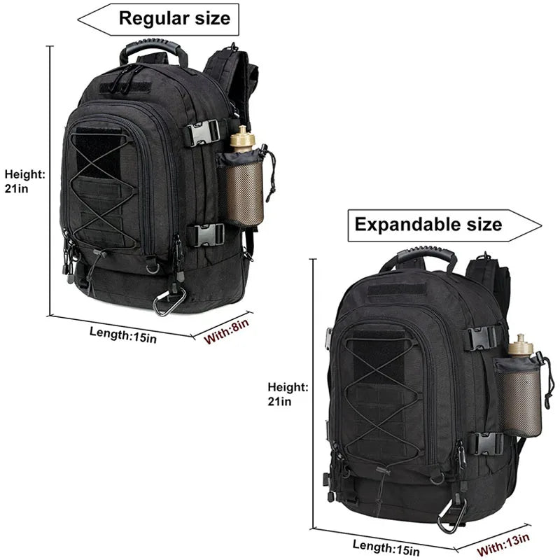 LQARMY Tactical Backpack Molle Military Rucksack Outdoor Hiking