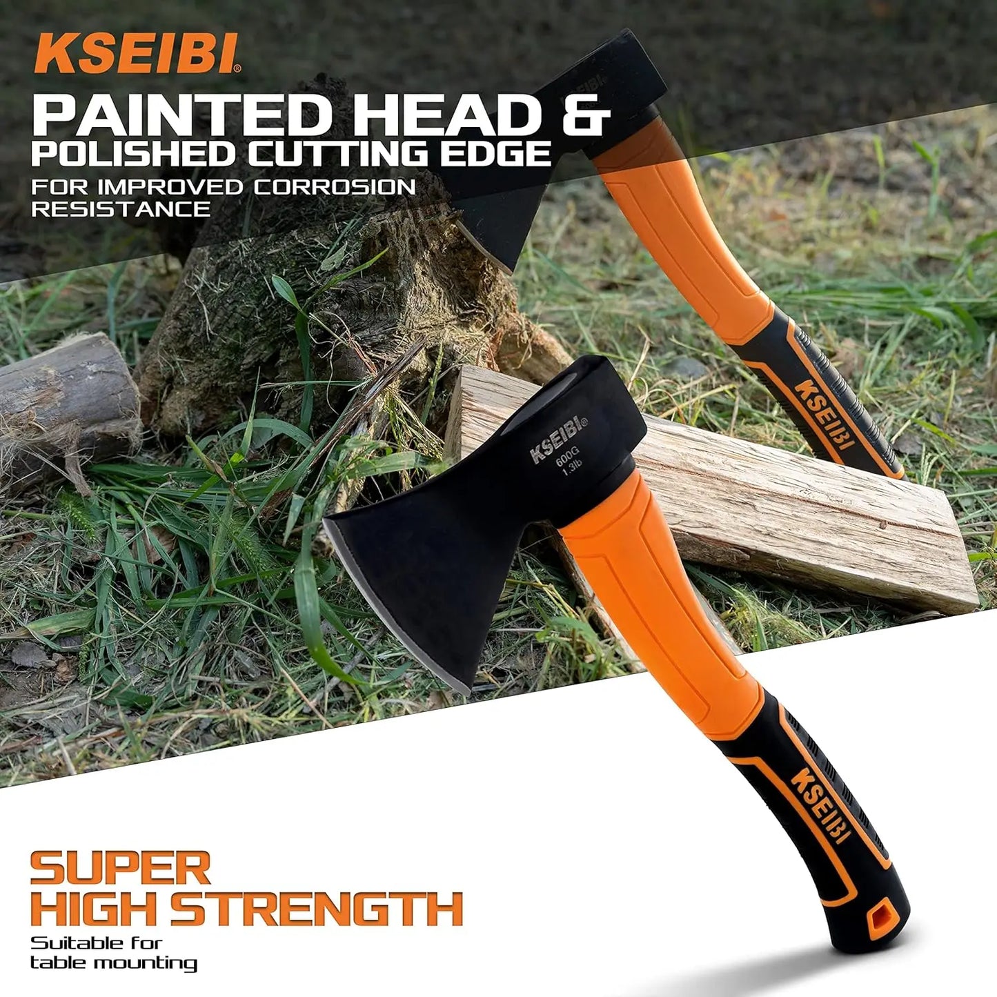 Outdoor Camping Hatchet With Forged Steel Blade And Anti Slip Handle