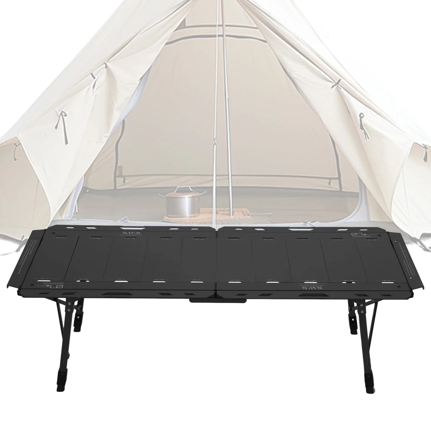 Foldable Camping Table 120kg Load Capacity Carry Bag